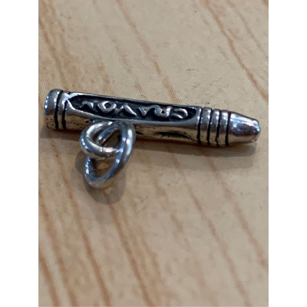 .925 Crayon Sterling Silver Jewelry Charm - Picture 2 of 6